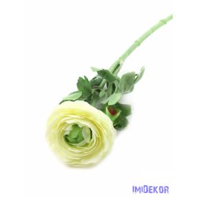 Boglárka szálas selyemvirág 50cm - Fehér