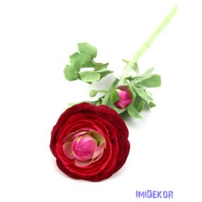 Boglárka szálas selyemvirág 50cm - Piros