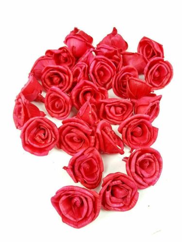 Shola Rose szárazvirág fej 4 cm - Piros