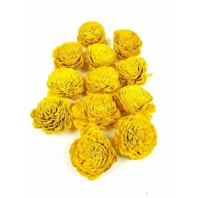 Shola Belly szárazvirág fej 8 cm - Sárga