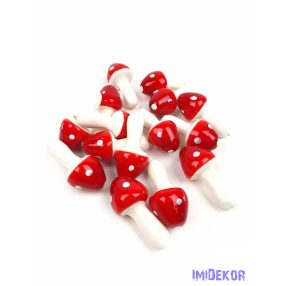 Csúcsos gomba 7cm 13db/csomag - Piros