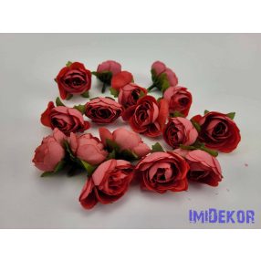 Boglárka selyemvirág fej kb 3 cm - Sötét Rózsaszín