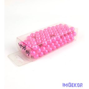 Gyöngy 10mm 85g - Sötét Rózsaszín