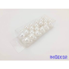Gyöngy 15mm 85g - Fehér