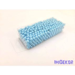 Gyöngy 6mm 85g - Világos Kék
