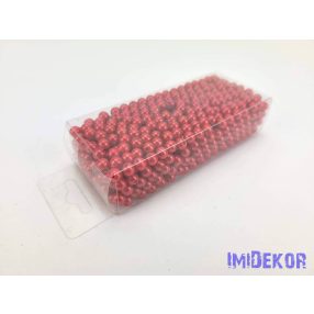 Gyöngy 6mm 85g - Piros