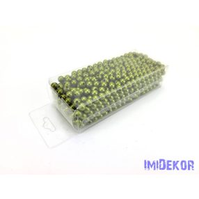 Gyöngy 6mm 85g - Olivazöld
