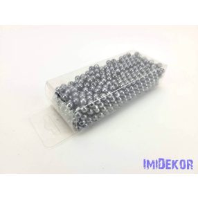 Gyöngy 6mm 85g - Grafit