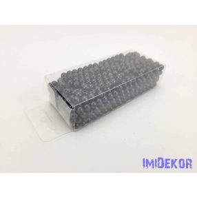 Gyöngy 6mm 85g - Fekete