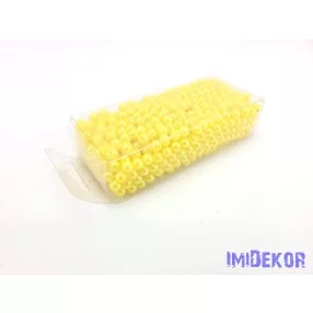 Gyöngy 6mm 85g - Citromsárga