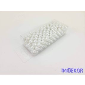Gyöngy 8mm 85g - Fehér