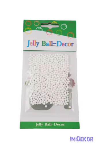 Dekor zselé aquagyöngy - Fehér