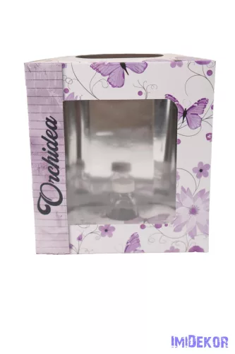 Orchideás doboz üveg fiolával - 1