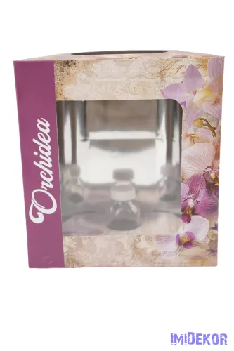 Orchideás doboz üveg fiolával - 4