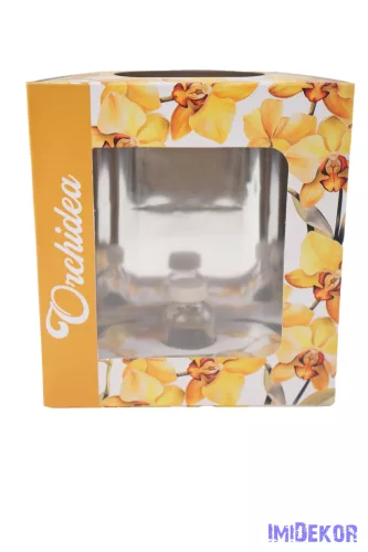 Orchideás doboz üveg fiolával - 9