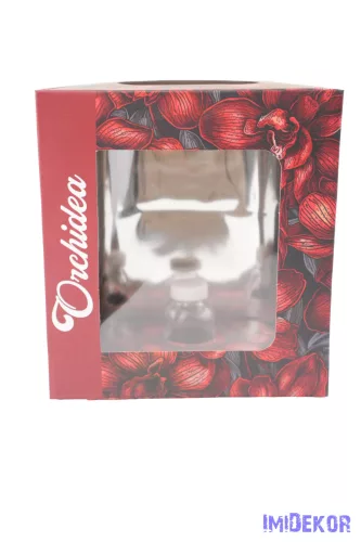 Orchideás doboz üveg fiolával - 10