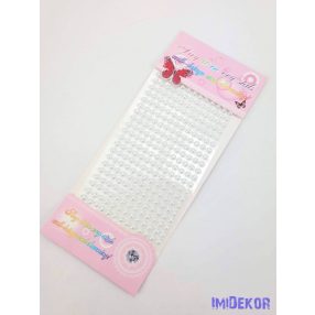 Gyöngy matrica öntapadós - Fehér