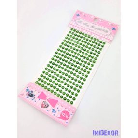 Gyöngy matrica öntapadós - Olivazöld