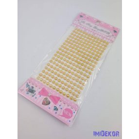 Gyöngy matrica öntapadós - Aranysárga