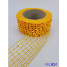 Hálós szalag 4,5cm x 10m - Napsárga