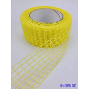 Hálós szalag 4,5cm x 10m - Citromsárga