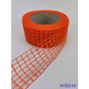 Hálós szalag 4,5cm x 10m - Narancs