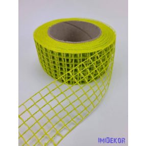 Hálós szalag 4,5cm x 10m - Almazöld