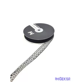Csipke szalag 18mm x 45m - Fekete