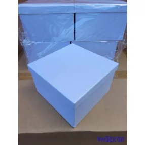 Papírdoboz kocka 20x20x13cm - Fehér