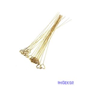 Kártyatartó fém betűző szív 2x30cm 20db/cs