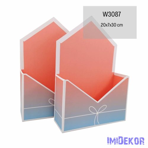 Levelesláda Papírdoboz 20x7x30cm - Piros
