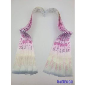   Ballagási szalag 4 cm óvodás - Rózsaszín átmenetes cuki rajzos