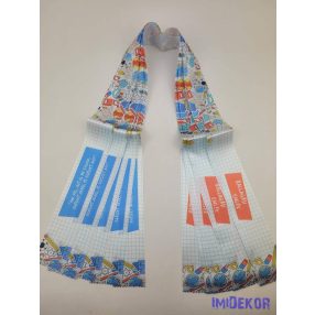 Ballagási szalag 6 cm - Kocka mintás tanszer