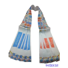 Ballagási szalag 6 cm - Kocka mintás tanszer