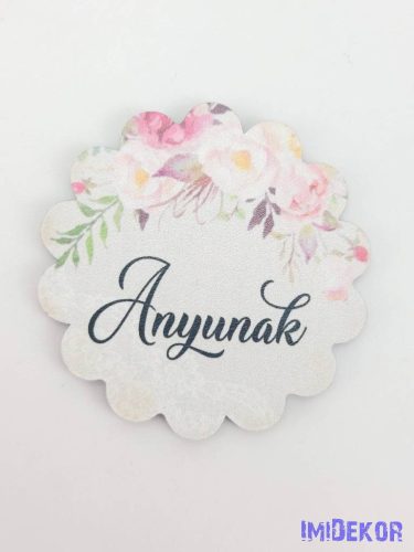 Csipkés peóniás 6,5 cm - Anyunak