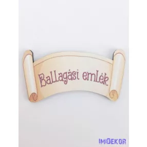 Ballagási emlék papirusz 6,5 cm táblácska