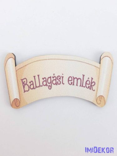 Ballagási emlék papirusz 6,5 cm táblácska