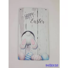 Nyuszis kopogtató alap 17,5x30cm - Happy Easter