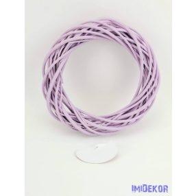 Vessző koszorú alap 25 cm - Levendula