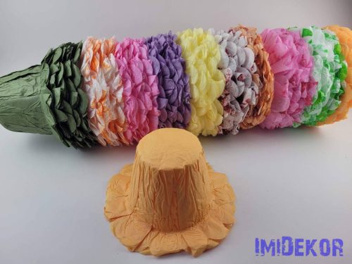 Cserépcsomagoló kalap - 18cm - Vegyes