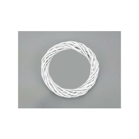 Vessző koszorú kopogtató alap 15 cm fehér