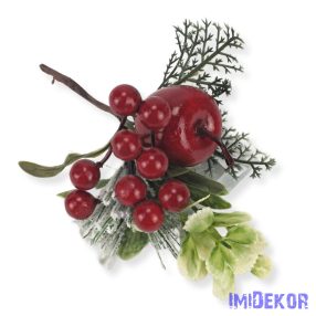 Piros almás bogyós téli pikk 16 cm