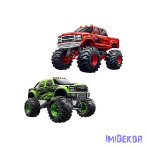 Nyomtatott dekorkarton - Monster Truck 2db/csomag