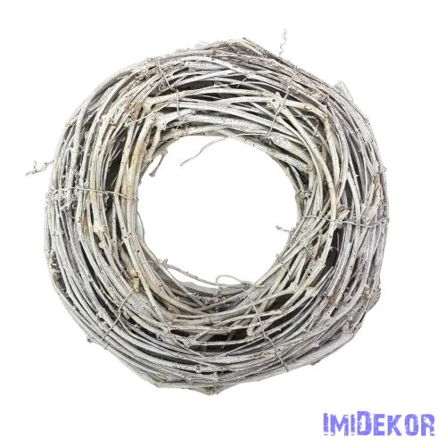 Vessző koszorú dekoráció 30cm