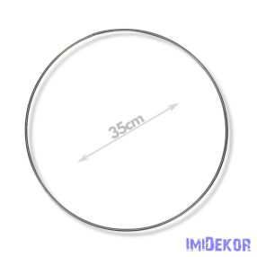 Fém karika 35 cm - Ezüst