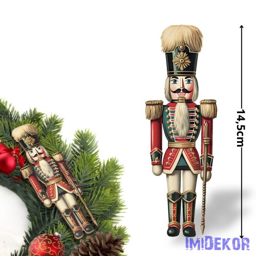 Nyomtatott dekorkarton - Diótörő hosszú szakállal