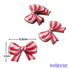 Nyomtatott dekorkarton - Cukorka masni 4db/csomag