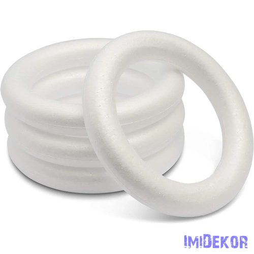 Polisztirol koszorú 15cm 5db/cs