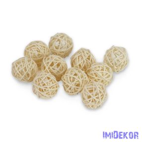 Vessző gömb 3 cm 10db/cs - Krém