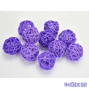Vessző gömb 4 cm 10db/cs - Lila